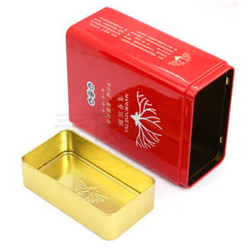 英德紅茶鐵盒，方形茶葉鐵盒包裝